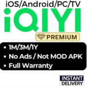1 MONTH IQIYI VIP Premium -Watch Unlimited Content Only in Malaysia