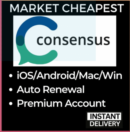 Consensus AI Premium Account | Evidence-Based Answers, Faster | AI Search Engine