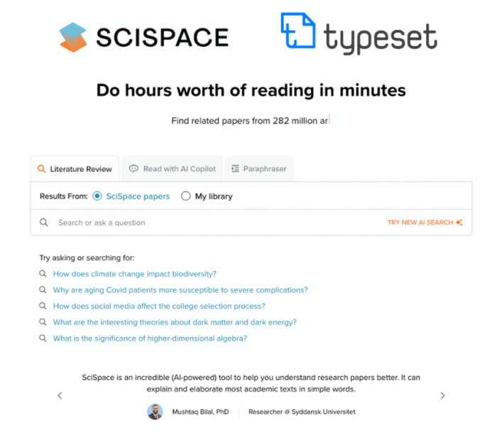SciSpace Typeset Premium Plan AI Copilot research productivity Develop research manuscript Paraphrasing - Image 5