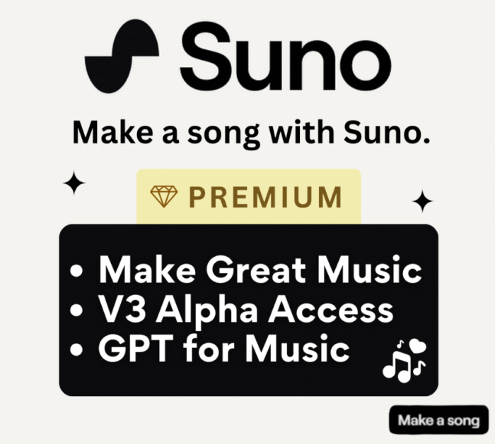 Suno AI – Private 1 Month 2500 credits - Image 1