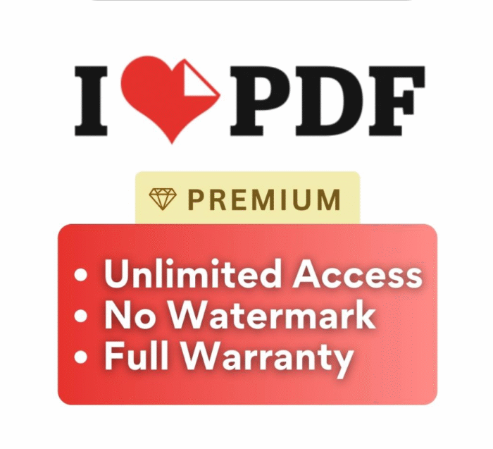 ILOVEPDF Premium Premium Account Merge/Edit PDF to Word | Watermark remove | Sign PDF - Image 1