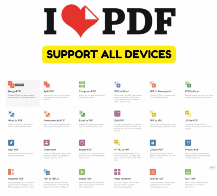 ILOVEPDF Premium Premium Account Merge/Edit PDF to Word | Watermark remove | Sign PDF - Image 3