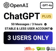 3USER ChatGPT Plus Official Account 𝗢𝗽𝗲𝗻𝗔𝗜 Instant Delivery |Auto-Renewal